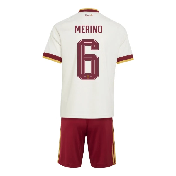 Camisola Espanha Merino 6 Criança Equipamento 2ª Mundial 2026 Camisola Espanha Merino 6 Criança Equipamento 2ª Mundial 2026