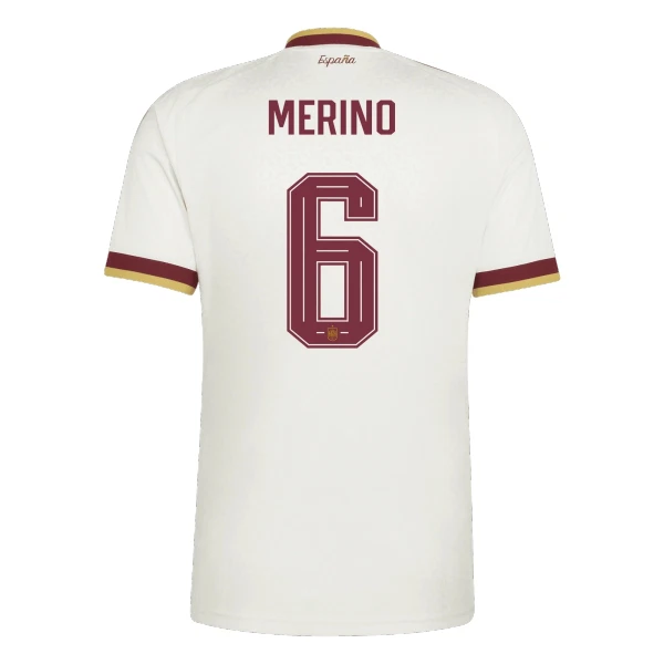 Camisola Espanha Merino 6 Homem Equipamento 2ª Mundial 2026 Camisola Espanha Merino 6 Homem Equipamento 2ª Mundial 2026