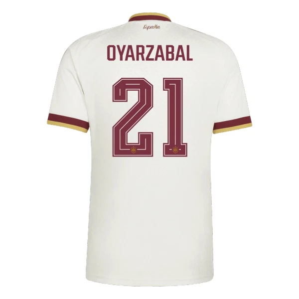 Camisola Espanha Oyarzabal 21 Homem Equipamento 2ª Mundial 2026 Camisola Espanha Oyarzabal 21 Homem Equipamento 2ª Mundial 2026