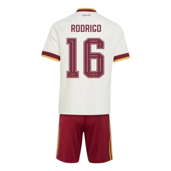 Camisola Espanha Rodrigo 16 Criança Equipamento 2ª Mundial 2026 Camisola Espanha Rodrigo 16 Criança Equipamento 2ª Mundial 2026