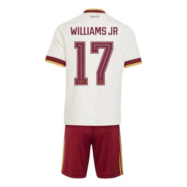 Camisola Espanha Williams JR 17 Criança Equipamento 2ª Mundial 2026 Camisola Espanha Williams JR 17 Criança Equipamento 2ª Mundial 2026