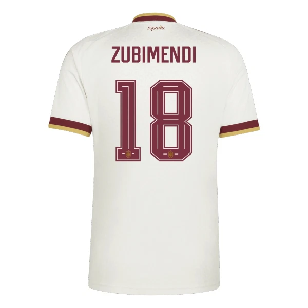 Camisola Espanha Zubimendi 18 Homem Equipamento 2ª Mundial 2026