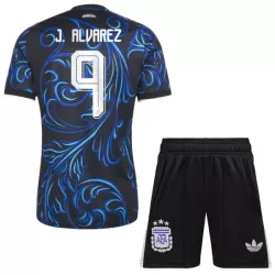 Camisola Argentina J. Alvarez 9 Criança Equipamento 2ª Mundial 2026