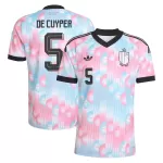Camisola Bélgica De Cuyper 5 Homem Equipamento 2ª Mundial 2026