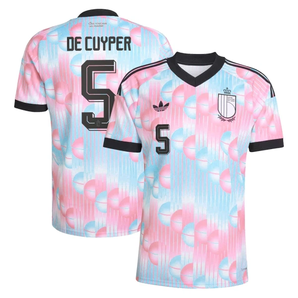 Camisola Bélgica De Cuyper 5 Homem Equipamento 2ª Mundial 2026 Camisola Bélgica De Cuyper 5 Homem Equipamento 2ª Mundial 2026