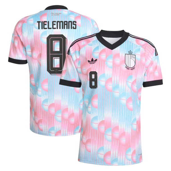 Camisola Bélgica Tielemans 8 Homem Equipamento 2ª Mundial 2026 Camisola Bélgica Tielemans 8 Homem Equipamento 2ª Mundial 2026