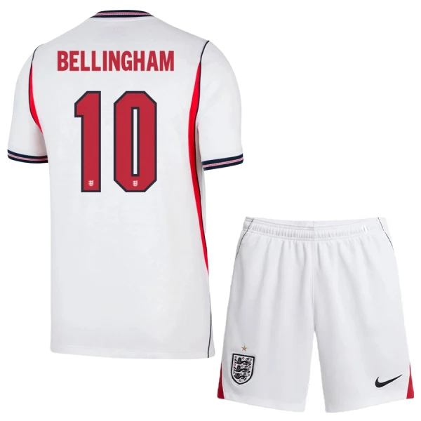 Camisola Inglaterra Bellingham 10 Criança Equipamento 1ª Mundial 2026