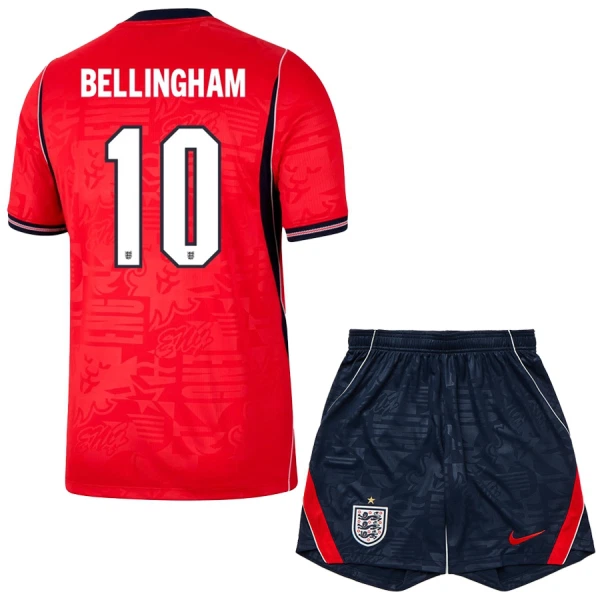 Camisola Inglaterra Bellingham 10 Criança Equipamento 2ª Mundial 2026