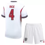 Camisola Inglaterra Rice 4 Criança Equipamento 1ª Mundial 2026