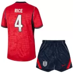 Camisola Inglaterra Rice 4 Criança Equipamento 2ª Mundial 2026