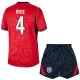 Camisola Inglaterra Rice 4 Criança Equipamento 2ª Mundial 2026