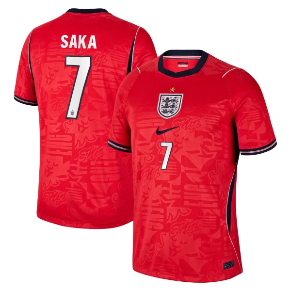 Camisola Inglaterra Saka 7 Homem Equipamento 2ª Mundial 2026 Camisola Inglaterra Saka 7 Homem Equipamento 2ª Mundial 2026