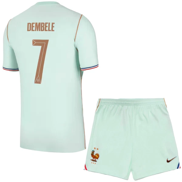 Camisola França O. Dembele 7 Criança Equipamento 2ª Mundial 2026 Camisola França O. Dembele 7 Criança Equipamento 2ª Mundial 2026