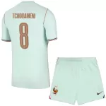 Camisola França Tchouaméni 8 Criança Equipamento 2ª Mundial 2026