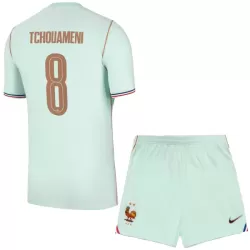 Camisola França Tchouaméni 8 Criança Equipamento 2ª Mundial 2026