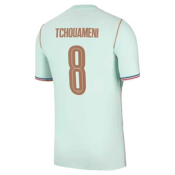 Camisola França Tchouaméni 8 Criança Equipamento 2ª Mundial 2026