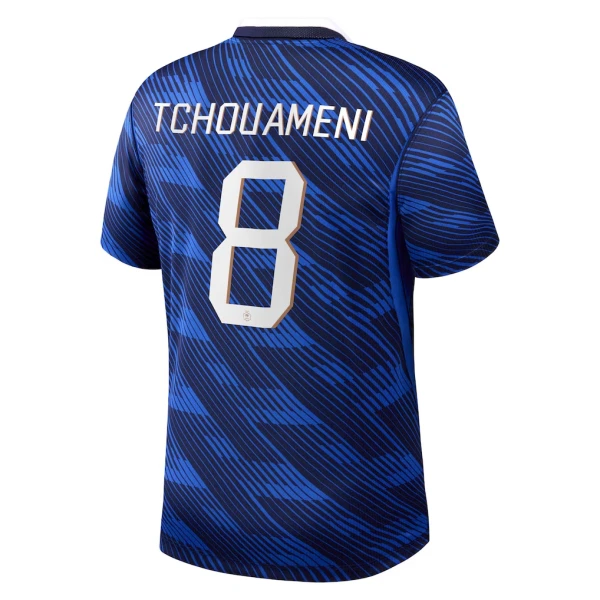 Camisola França Tchouaméni 8 Homem Equipamento 1ª Mundial 2026