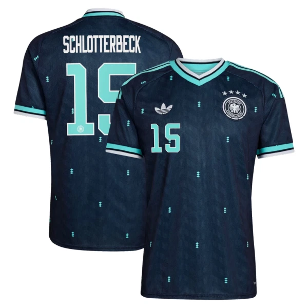 Camisola Alemanha N. Schlotterbeck 15 Homem Equipamento 2ª Mundial 2026 Camisola Alemanha N. Schlotterbeck 15 Homem Equipamento 2ª Mundial 2026