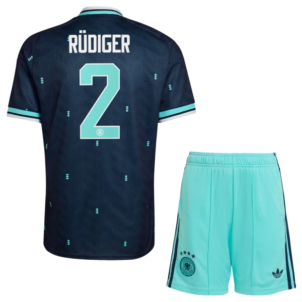 Camisola Alemanha Rudiger 2 Criança Equipamento 2ª Mundial 2026