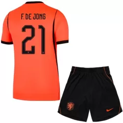 Camisola Holanda Frenkie de Jong 21 Criança Equipamento 1ª Mundial 2026