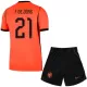 Camisola Holanda Frenkie de Jong 21 Criança Equipamento 1ª Mundial 2026