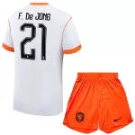Camisola Holanda Frenkie de Jong 21 Criança Equipamento 2ª Mundial 2026