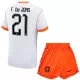 Camisola Holanda Frenkie de Jong 21 Criança Equipamento 2ª Mundial 2026 Camisola Holanda Frenkie de Jong 21 Criança Equipamento 2ª Mundial 2026