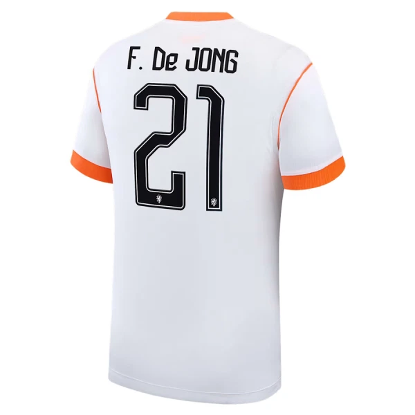 Camisola Holanda Frenkie de Jong 21 Criança Equipamento 2ª Mundial 2026
