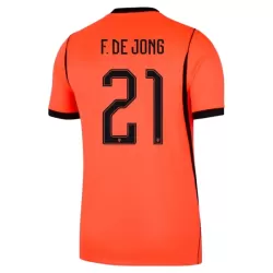 Camisola Holanda Frenkie de Jong 21 Homem Equipamento 1ª Mundial 2026