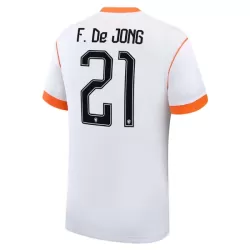 Camisola Holanda Frenkie de Jong 21 Homem Equipamento 2ª Mundial 2026