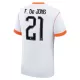 Camisola Holanda Frenkie de Jong 21 Homem Equipamento 2ª Mundial 2026
