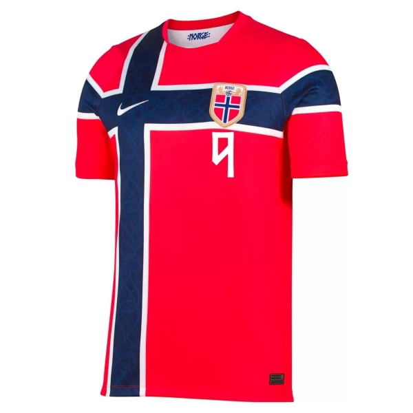 Camisola Noruega Haaland 9 Criança Equipamento 1ª Mundial 2026