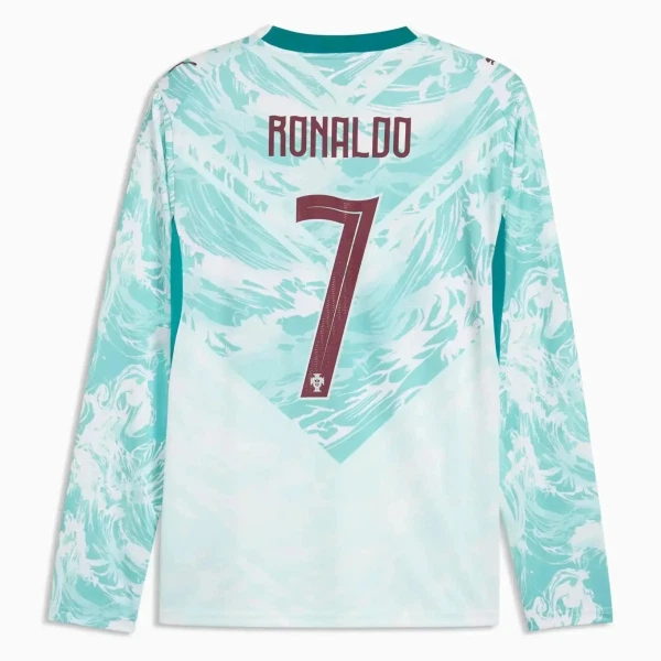 Camisola Manga Comprida Portugal Ronaldo 7 Homem Equipamento 2ª Mundial 2026 Camisola Manga Comprida Portugal Ronaldo 7 Homem Equipamento 2ª Mundial 2026
