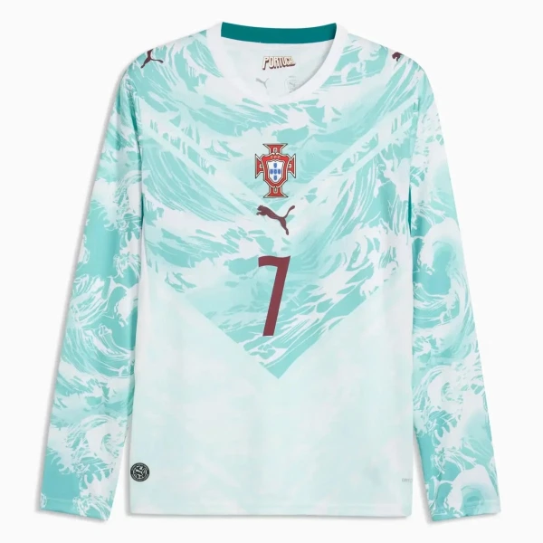 Camisola Manga Comprida Portugal Ronaldo 7 Homem Equipamento 2ª Mundial 2026