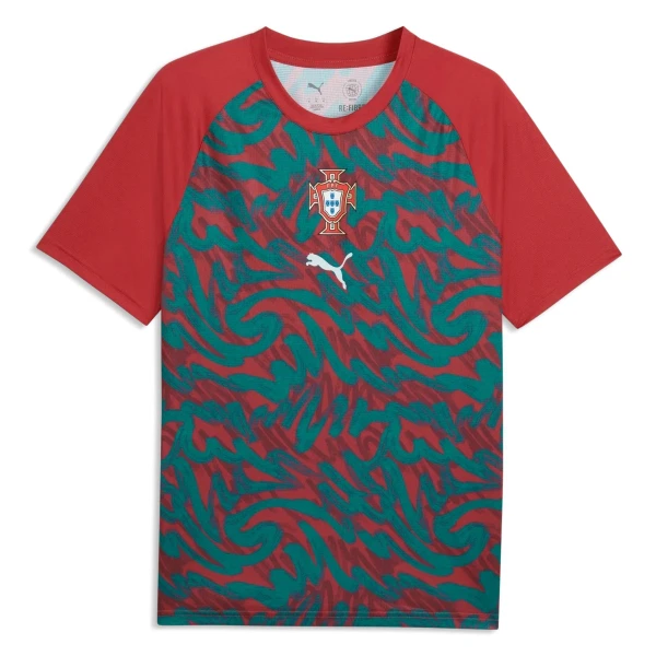 Camisola Portugal Pre-Match Homem Mundial 2026 Vermelha Camisola Portugal Pre-Match Homem Mundial 2026 Vermelha
