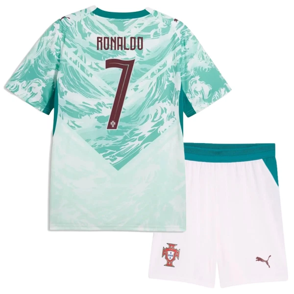 Camisola Portugal Ronaldo 7 Criança Equipamento 2ª Mundial 2026 Camisola Portugal Ronaldo 7 Criança Equipamento 2ª Mundial 2026