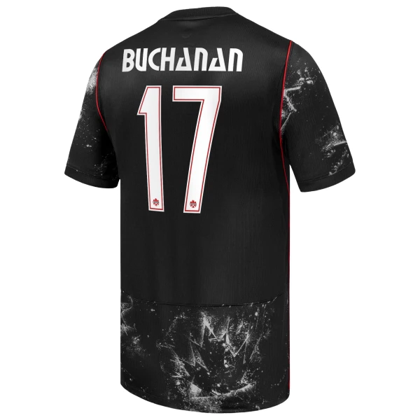 Camisola Canadá Buchanan 17 Homem Equipamento 2ª Mundial 2026 Camisola Canadá Buchanan 17 Homem Equipamento 2ª Mundial 2026