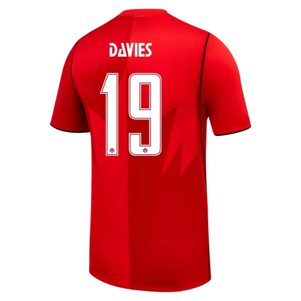 Camisola Canadá Davies 19 Homem Equipamento 1ª Mundial 2026 Camisola Canadá Davies 19 Homem Equipamento 1ª Mundial 2026
