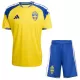 Camisola Suécia Criança Equipamento 1ª Mundial 2026 Camisola Suécia Criança Equipamento 1ª Mundial 2026