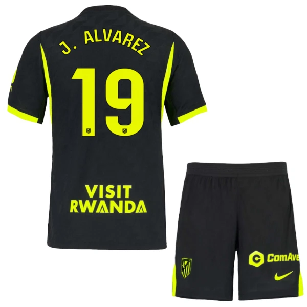 Camisola Atlético Madrid J. Alvarez 19 Criança Equipamento 2ª 2026-27