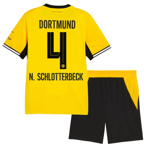 Camisola Borussia Dortmund N. Schlotterbeck 4 Criança Equipamento 1ª 2026-27 Camisola Borussia Dortmund N. Schlotterbeck 4 Criança Equipamento 1ª 2026-27