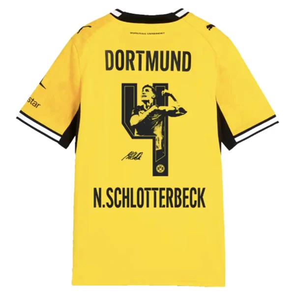 Camisola Borussia Dortmund N. Schlotterbeck 4 Homem Equipamento 1ª 2026-27 - Especial Camisola Borussia Dortmund N. Schlotterbeck 4 Homem Equipamento 1ª 2026-27 - Especial