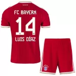 Camisola FC Bayern de Munique Luis Díaz 14 Criança Equipamento 1ª 2026-27