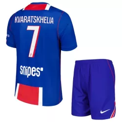 Camisola Paris Saint-Germain Kvaratskhelia 7 Criança Equipamento 1ª 2026-27