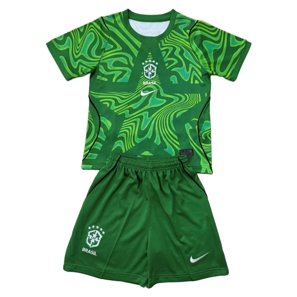 Camisola Guarda-Redes Brasil Criança Equipamento 1ª Mundial 2026 Verde