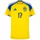 Camisola Suécia Gyokeres 17 Homem Equipamento 1ª Mundial 2026
