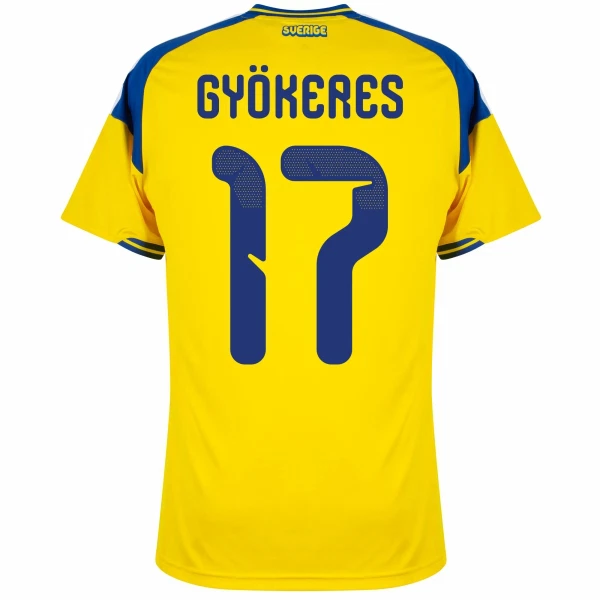 Camisola Suécia Gyokeres 17 Homem Equipamento 1ª Mundial 2026