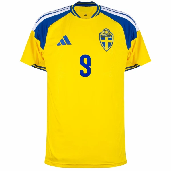 Camisola Suécia Isak 9 Homem Equipamento 1ª Mundial 2026