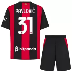 Camisola AC Milan Pavlovic 31 Criança Equipamento 1ª 2026-27