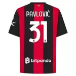 Camisola AC Milan Pavlovic 31 Homem Equipamento 1ª 2026-27